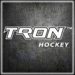 A picture of the tron logo on a wall.
