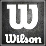 A black and white logo of wilson.