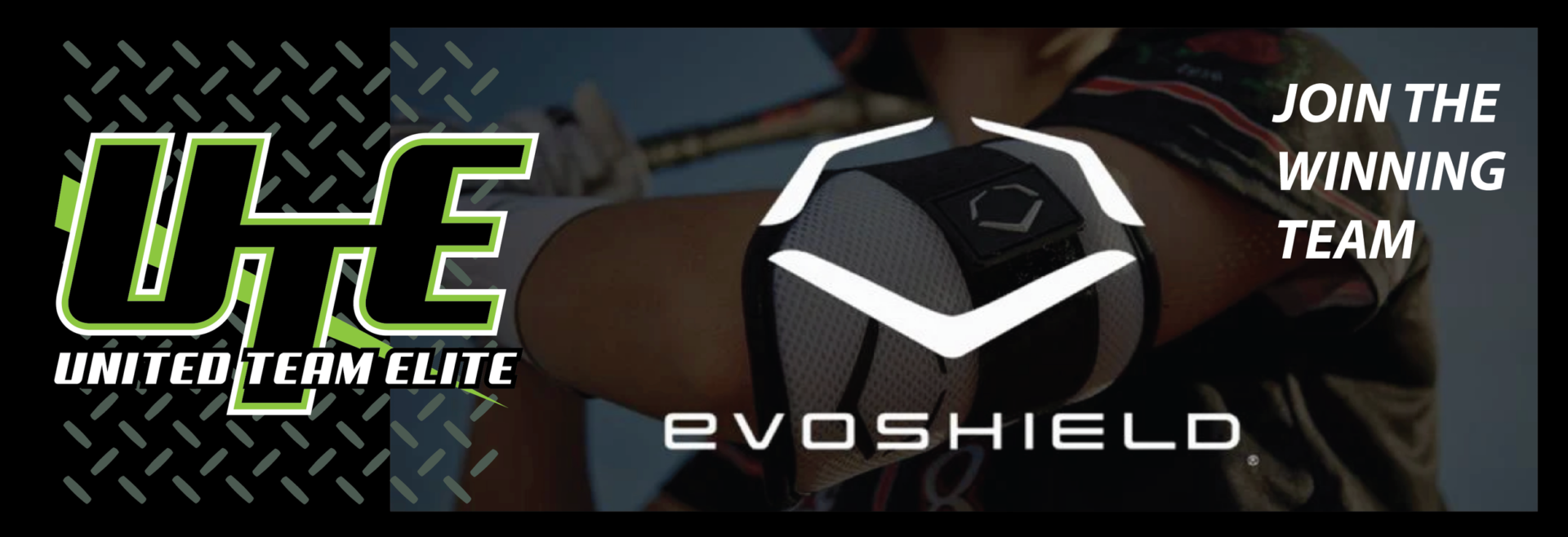 A close up of an evoshield baseball glove