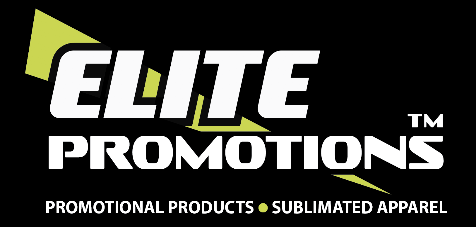 A black and white logo for elite promotions.