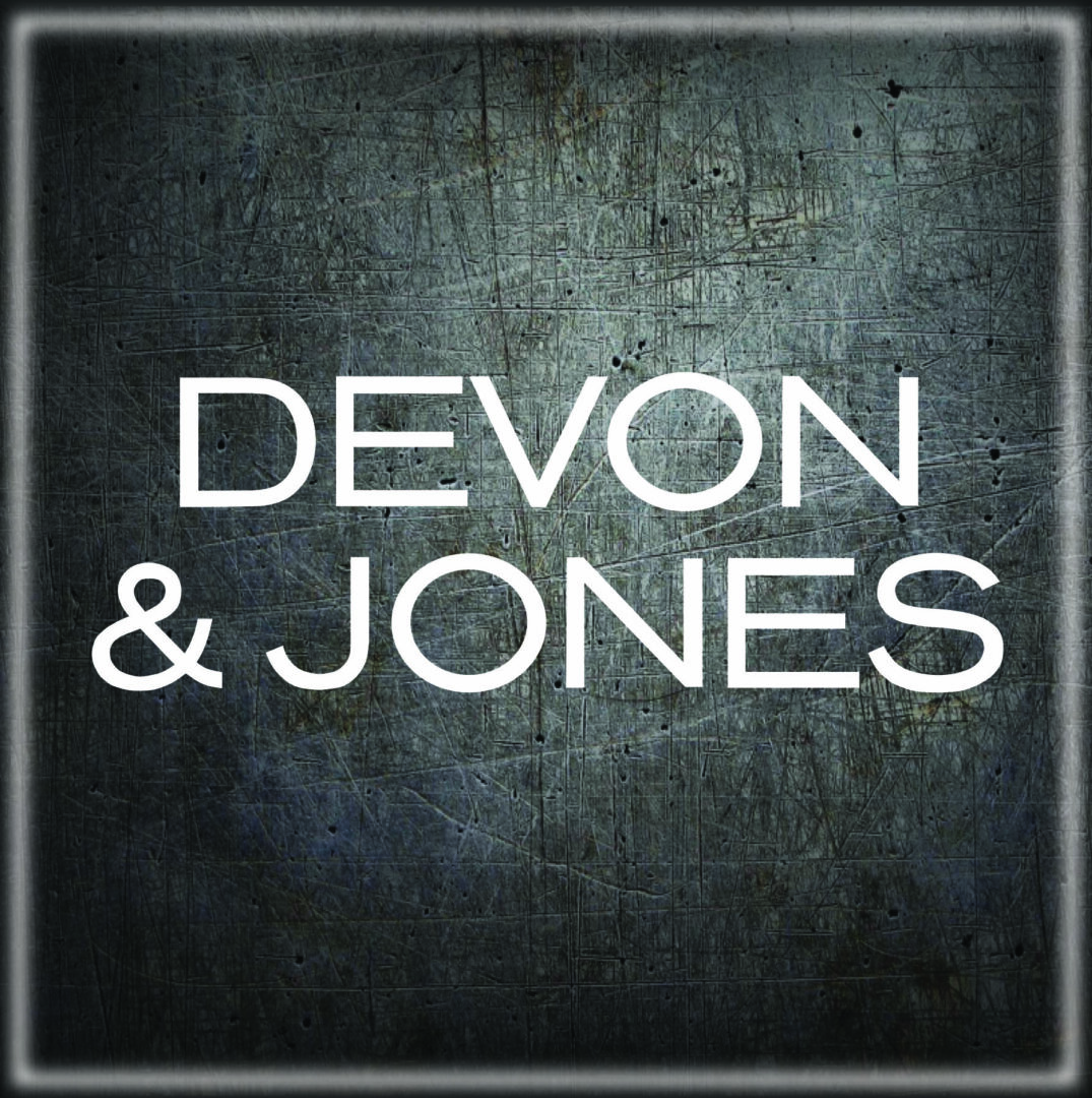 A picture of the word devon and jones.